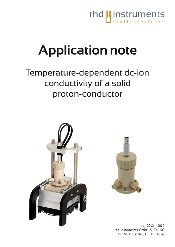 Conductivity of solid proton conductor 1