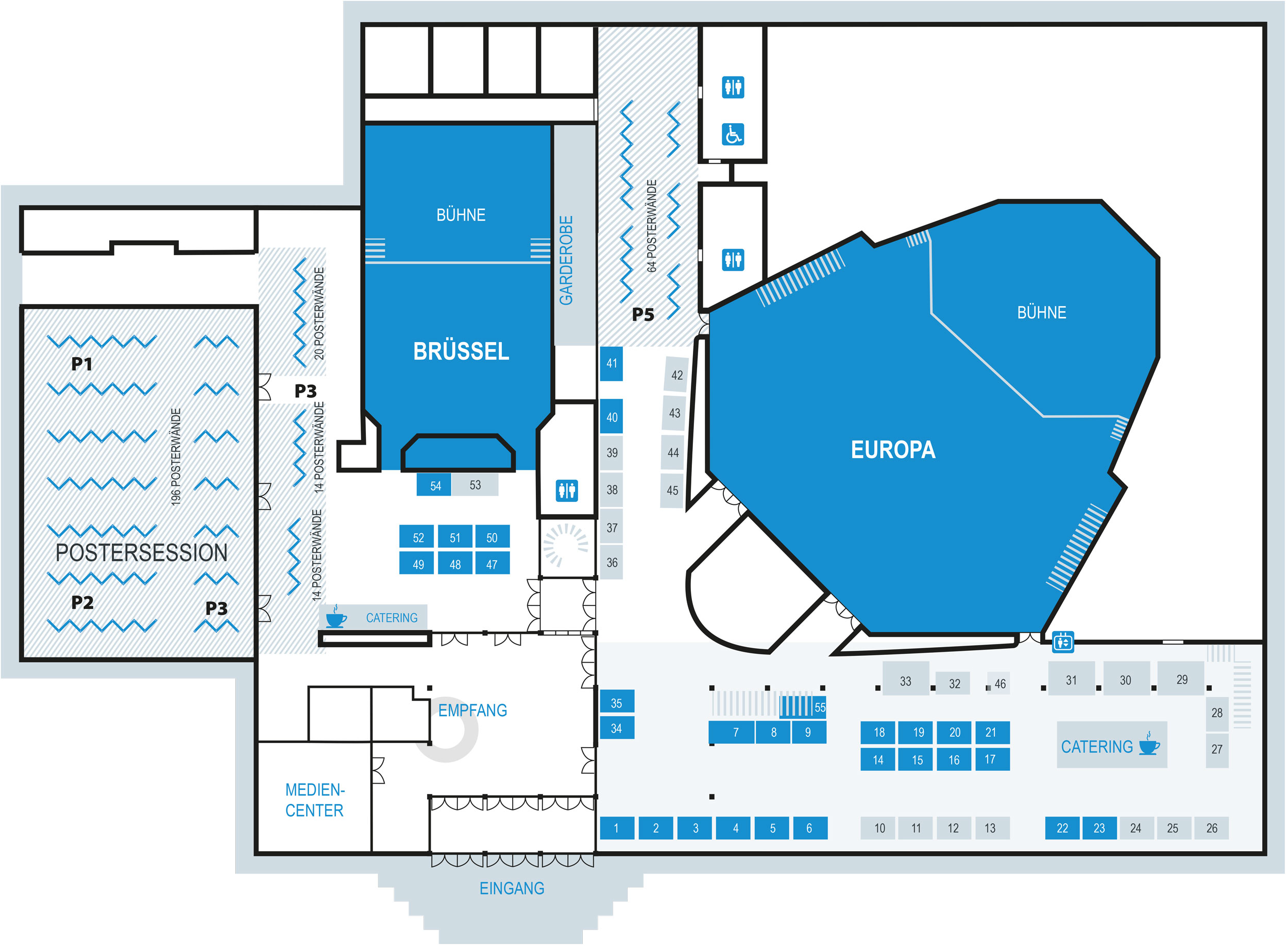 HDT BT 2023 Ausstellungsplan Eurogress EG